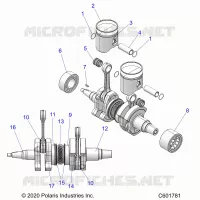 ENGINE, PISTON AND KURBELWELLE