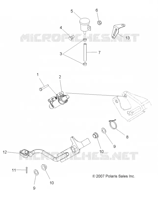 BREMSES, BREMSE PEDAL AND REAR MASTER CYLINDER
