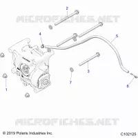 ANTRIEB, GEARCASE MOUNTING, REAR