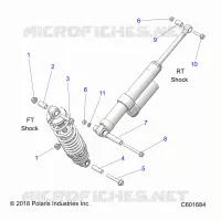 SUSPENSION, SHOCK MOUNTING, REAR SUSP.