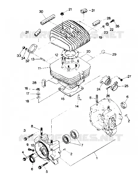 CRANKCASE AND ZYLINDER (4913511351038A)