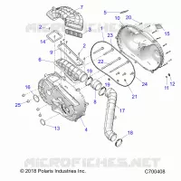 DRIVE TRAIN, CLUTCH COVER AND DUCTING