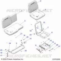 SITZ ASM. AND SLIDER