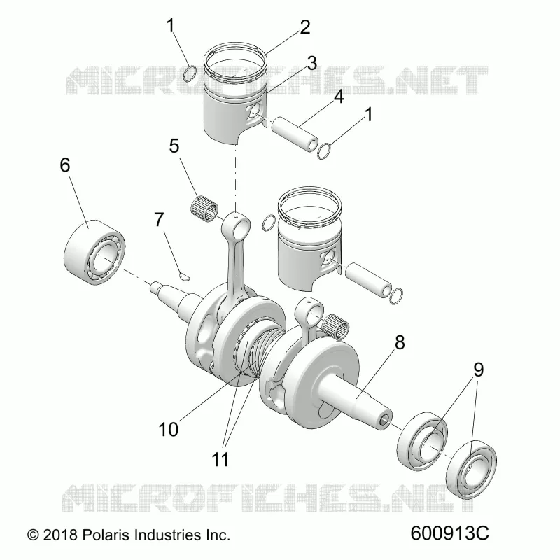 ENGINE, PISTON AND KURBELWELLE