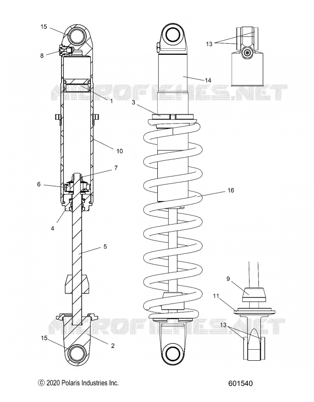 SUSPENSION, FEDER TRACK, MONOTUBE, 7045533