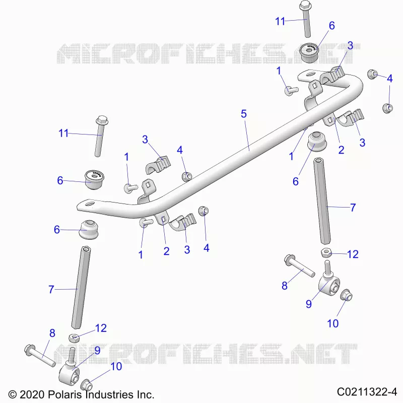 SUSPENSION, STABILISATORSTANGE