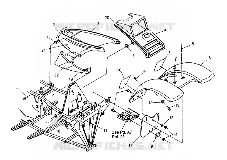 FRONT CAB ASSEMBLY TRAIL BLAZER W947221 (4926832683A005)