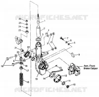 FRONT STREBE Magnum 4x4 W968144 and  Swedish Magnum 4x4 S968144 (4936053605B004)