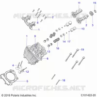 ENGINE, ZYLINDERKOPF, CAMS AND VALVES