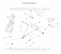 SUSPENSION, A-ARM and STREBE MOUNTING