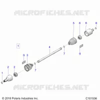 DRIVE TRAIN, GETRIEBE VORNE SHAFT