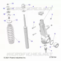 SUSPENSION, FRONT STRUT