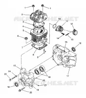 CRANKCASE AND ZYLINDER STARLITE GT / 0933127 (4923232323028A)