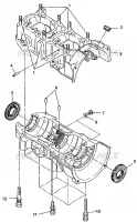 CRANKCASE 500 INDY 0982764(A)(B) AND EUROPEAN 500 INDY E982764A (4942104210C007)