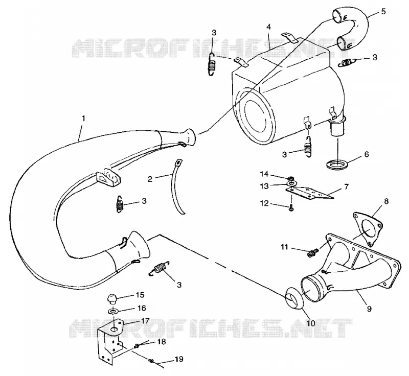 ABGASSYSTEM 600 RMK 0980958 and EUROPEAN 600 RMK E980958 (4944634463C003)