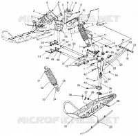 FRONT SUSPENSION AND SKI ULTRA SKS 0960578 AND EURO ULTRA SKS E960578 (4931683168B003)
