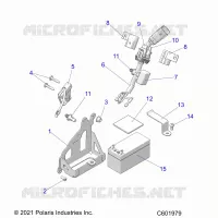 ELEKTRIC, BATTERY, MANUAL START POWER UP COMPONENTS