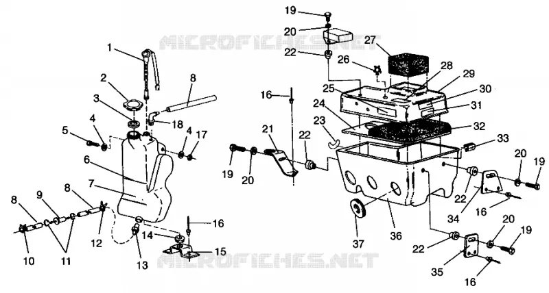 ÖLTANK/LUFTFILTERKASTEN  XLT RMK 0960956, XLT SKS 0960556 AND EUROPEAN XLT SKS E960 (4931813181C007)