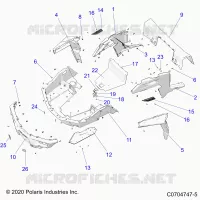 KAROSSERIE HINTEN RACK AND FENDERS