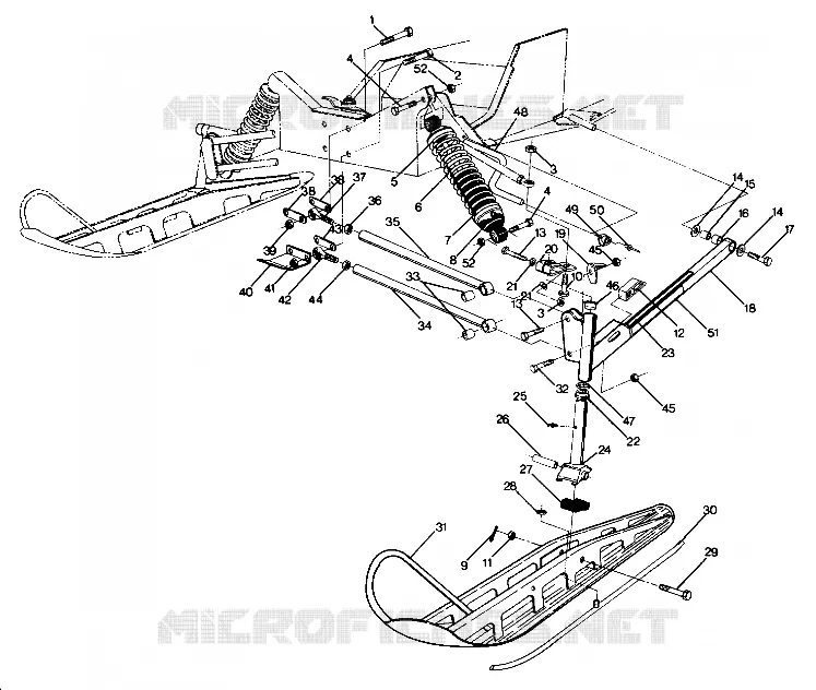 FRONT SUSPENSION AND SKI SUPERTRAK (4919291929007A)