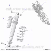 SUSPENSION, FRONT SHOCK MOUNTING