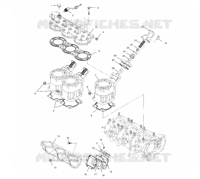 CYLINDER, HEAD   AUSPUFFKLAPPES