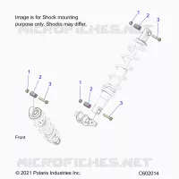 SUSPENSION, SHOCK MOUNTING, REAR SUSP.
