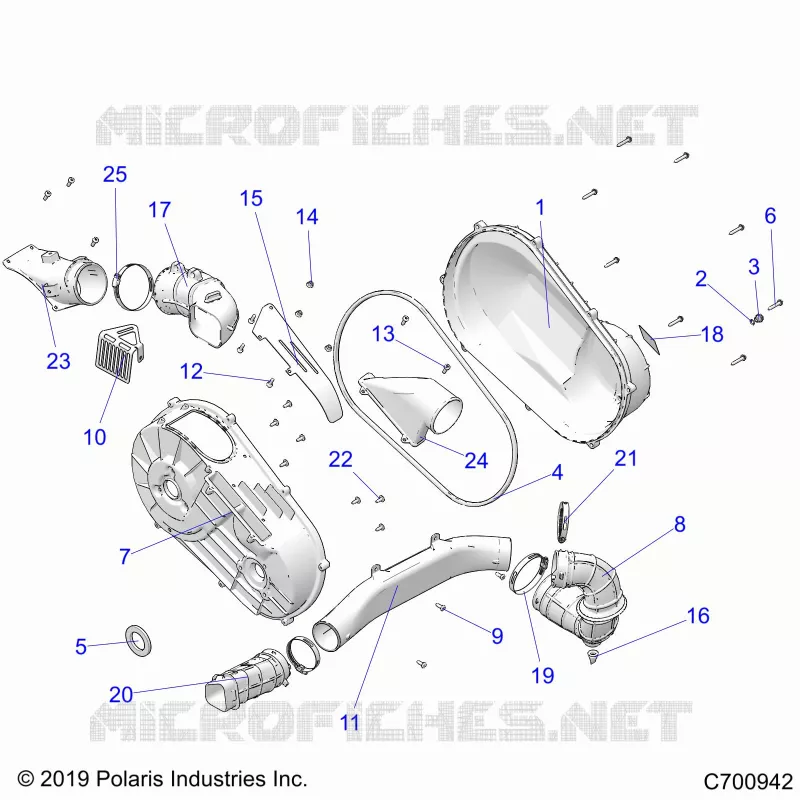 ANTRIEB, CLUTCH COVER AND DUCTING