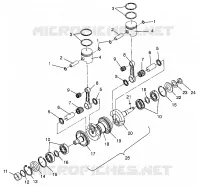 KURBELWELLE   KOLBEN SL 700 B964066 AND INTL. SL 700 I964066 (4935633563C004)