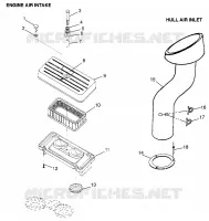LUFTEINLASS/HULL AIR INLET (INTL. SL 700/INTL. DELUXE) INTL. SL 700 I (4940874087B010)