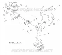BREMSES, PEDAL AND MASTER CYLINDER MOUNTING