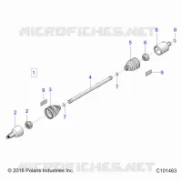 DRIVE TRAIN, ANTRIEBSWELLE, FRONT