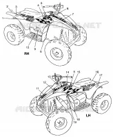 DECALS  SCRAMBLER 500 W97BC50A (4943074307B001)