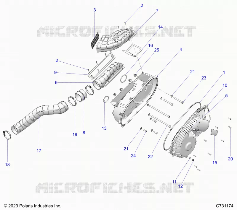 ANTRIEB, CLUTCH COVER AND DUCTING