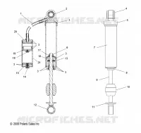 HINTER TRACK SCHOCK, INTERNAL COMPONENTS (M-10)(7043216)(LX)