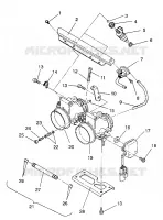 DROSSELKLAPPENGEHÄUSE ASSEMBLY 500 EFI / 0930674 and  500 EFI SKS / 0930574 (4922962296033A)
