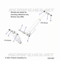 SUSPENSION, SHOCK MOUNTING, REAR SUSP.