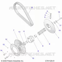 ANTRIEB, SECONDARY CLUTCH/BELT