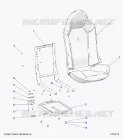 SITZ ASM. AND SLIDER