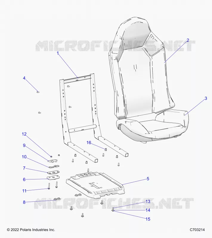 SITZ ASM. AND SLIDER