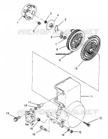 RÜCKZUG ANLASSER XLT 0970756, XLT SKS 0970556,  and XLT RMK 0970956 (4937693769D007)