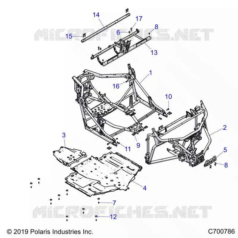 CHASSIS, MAIN FRAME AND SKID PLATES