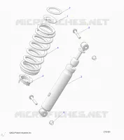 SUSPENSION, REAR SHOCK MOUNTING