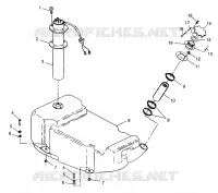 TREIBSTOFF TANK SLX 780 B964287 and Intl. SLX 780 I964287 (4937443744A009)