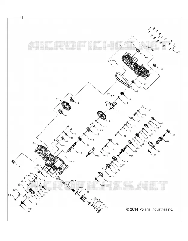 DRIVE TRAIN, MAIN GEARCASE