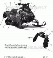 DECALS, RED SIDE PANEL OPTION