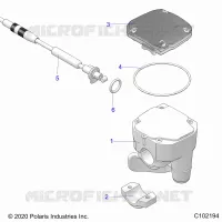 LENKUNG, CONTROLS, THROTTLE ASM. AND CABLE