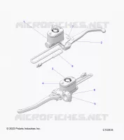 VORDERBREMSE BRAKE LEVER AND MASTER CYLINDER