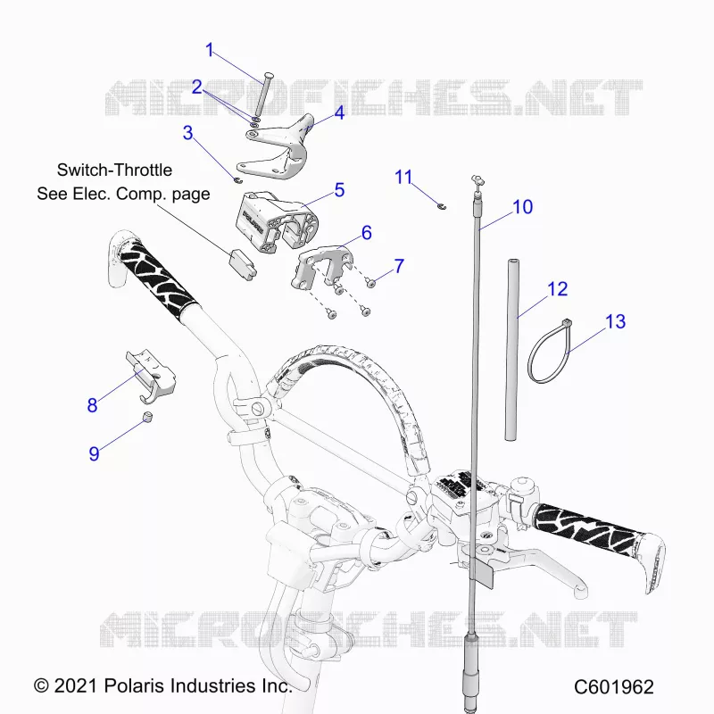 MOTOR, THROTTLE CONTROL ASM.