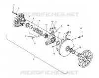 Antriebskupplung ASSEMBLY 500 CARB 0962764, 500 CARB SKS 0962564,  500 CARB SKS (4931873187C006)